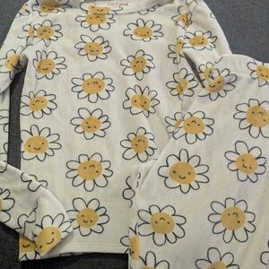 Cat & Jack Floral Smiley Snuggly Soft Pajama Set